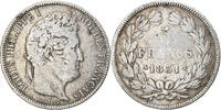 France 5 Francs Coin, Louis-Philippe, Paris, Silver -