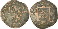 Spanish Netherlands Liard, 12 Mites Coin, Gent, Copper -