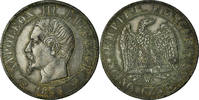 France 5 Centimes Coin, Napoleon III, Napoléon III, Lille -