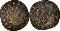 France Double Tournois Coin, Charles X, Troyes, Copper -