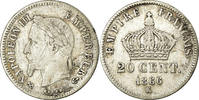France 20 Centimes Coin, Napoleon III, Napoléon III, Bordeaux -