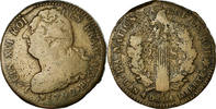 France 2 Sols Coin, Louis XVI, Strasbourg, Bronze, Gadoury:24 -