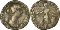 Denarius Coin, Faustina II, Roma, Silver, RIC:495a -