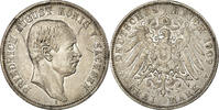 German States 3 Mark Coin, SAXONY-ALBERTINE, Friedrich August III -