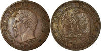 France 2 Centimes Coin, Napoleon III, Napoléon III, Rouen -