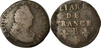 France Liard Coin, Louis XIV, Liard de France au buste âgé, troisième type -
