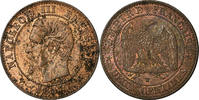 France 2 Centimes Coin, Napoleon III, Napoléon III, Lille -