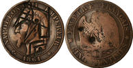 France 5 Centimes Coin, Napoleon III, Napoléon III, Strasbourg -