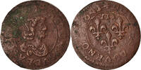France Double Tournois Coin, DOMBES, Gaston d'Orléans, Trévoux -