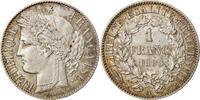 France Franc Coin, Cérès, Paris, Silver, KM:822.1 -