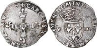 France 1/8 d'écu à la croix de face Coin, Charles X, Paris -