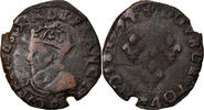 France Double Tournois Coin, Charles X, Dijon, Copper -