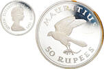 Mauritius 50 Rupees Coin, Proof, Silver, KM:41a -