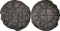 France Obole à la mitre Coin, Comté de Provence, Alphonse II d'Aragon, Arles -