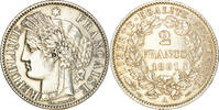 France 2 Francs Coin, Cérès, Paris, Silver, KM:817.1, Le -