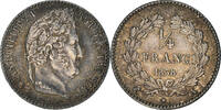 France 1/4 Franc Coin, Louis-Philippe, Paris, Silver, KM:740.1 -