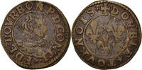 France Double Tournois Coin, CHÂTEAU-REGNAULT, François de Bourbon-Conti -