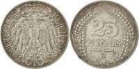 GERMANY - EMPIRE 25 Pfennig Coin, Wilhelm II, Munich, Nickel -