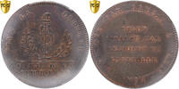France Essai de 2 sols au bonnet Bronze, PCGS, Mazard:377 -