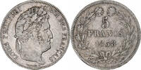 France 5 Francs Louis-Philippe, Lille, Silver, Gadoury:678 -
