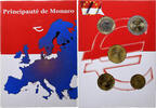 Monaco Coffret 10 c. - 2 Euro série FDC, MDP -