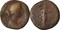 Sestertius Coin, Faustina II, Rome, Bronze, RIC:1630 -