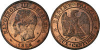 France 2 Centimes Coin, Napoleon III, Napoléon III, Rouen -