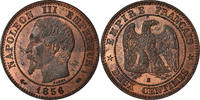 France 2 Centimes Coin, Napoleon III, Napoléon III, Rouen -
