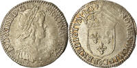 France 1/12 ECU, 10 Sols Coin, Louis XIV, 1/12 Écu à la mèche longue, Aix -