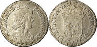France 1/12 ECU, 10 Sols Coin, Louis XIV, 1/12 Écu à la mèche longue, Aix -