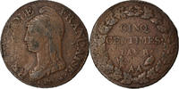 France 5 Centimes Coin, Dupré, Metz, Bronze, KM:640.2 -