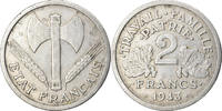 France 2 Francs Coin, Bazor, Beaumont - Le Roger, Aluminum -