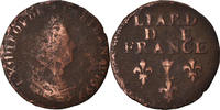 France Liard Coin, Louis XIV, Liard de France au buste âgé, Lille -