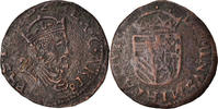 France Liard Coin, Artois, Philippe II, Arras, Copper -