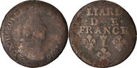 France Liard Coin, Louis XIV, Liard de France au buste âgé, troisième type -