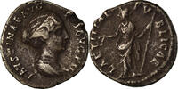 Denarius Coin, Faustina II, Rome, Silver, RIC:506 -