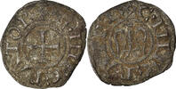 Italy Denaro Coin, SICILY, Henri VI & Constance, Messina -