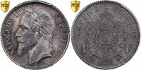 France 1 Franc Napoleon III, Strasbourg, Silver, PCGS -