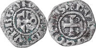 France Denarius Coin, Anjou, Foulques IV, Angers, Silver -