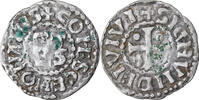 France Denarius Coin, Herbert I, Le Mans, Immobilized type, Silver -