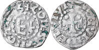 France Denarius Coin, Herbert I, Le Mans, Immobilized type, Silver -