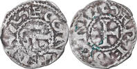 France Denarius Coin, Bretagne, Conan III, Rennes, Silver -