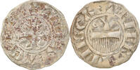 France Denarius Coin, Champagne, Thibaut II, Provins, Silver -