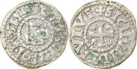 France Denarius Coin, Herbert I, Le Mans, Immobilized type, Silver -