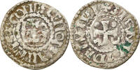 France Denarius Coin, Herbert I, Le Mans, Immobilized type, Silver -
