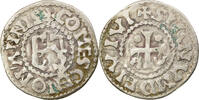 France Denarius Coin, Herbert I, Le Mans, Immobilized type, Silver -