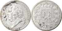 France 5 Francs Coin, Louis XVIII, Louis XVIII, Rouen -