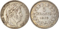 France 5 Francs Coin, Louis-Philippe, Bordeaux, Silver -