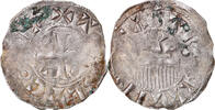 France Denarius Coin, Champagne, Thibaut II, Provins, Silver -