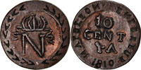 France 10 Centimes Coin, Napoléon I, Paris, Contemporary forgery -